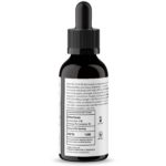 RAD150 Liquid Suspension bottle, 30 ml, featuring product information and specifications on the back, emphasizing 99% purity for lab research use.