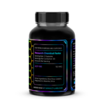 Bottle of ACP-105 research chemical from CT Labs, featuring a black container with a colorful